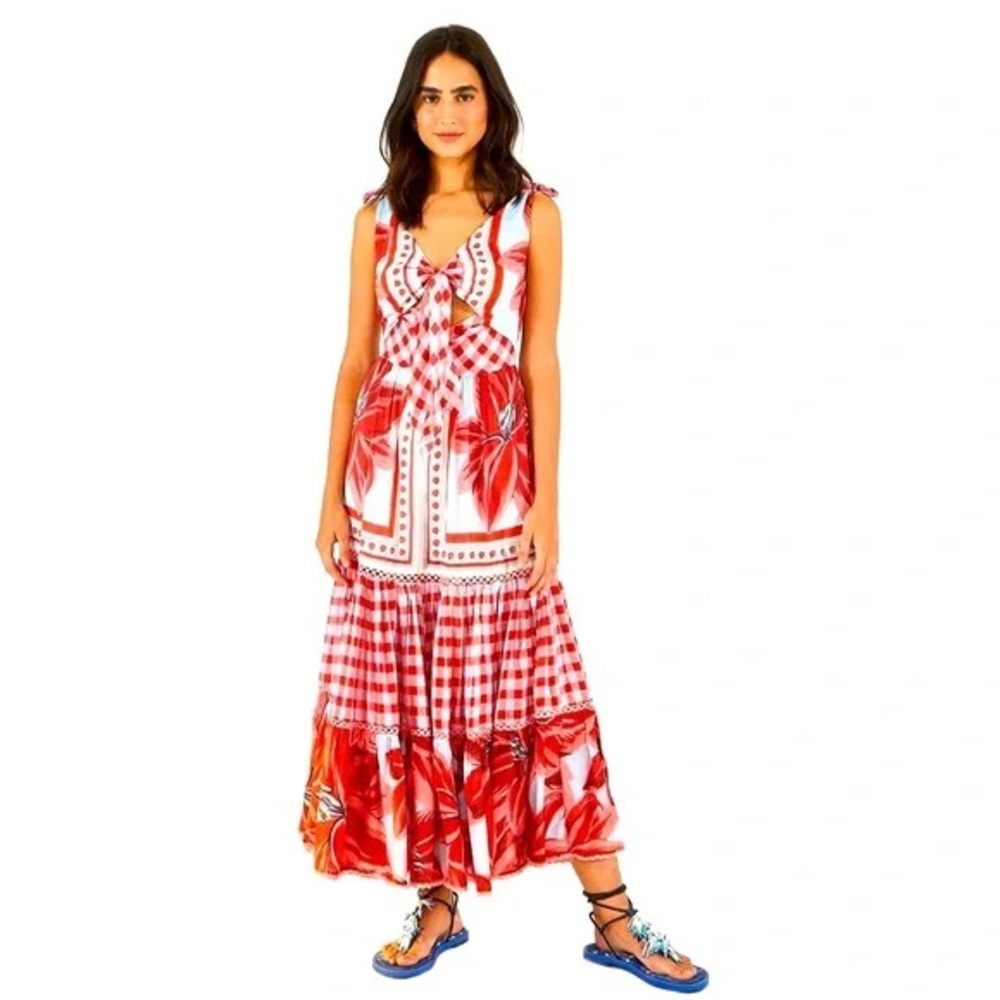 Farm Rio Azalea Max Midi Dress